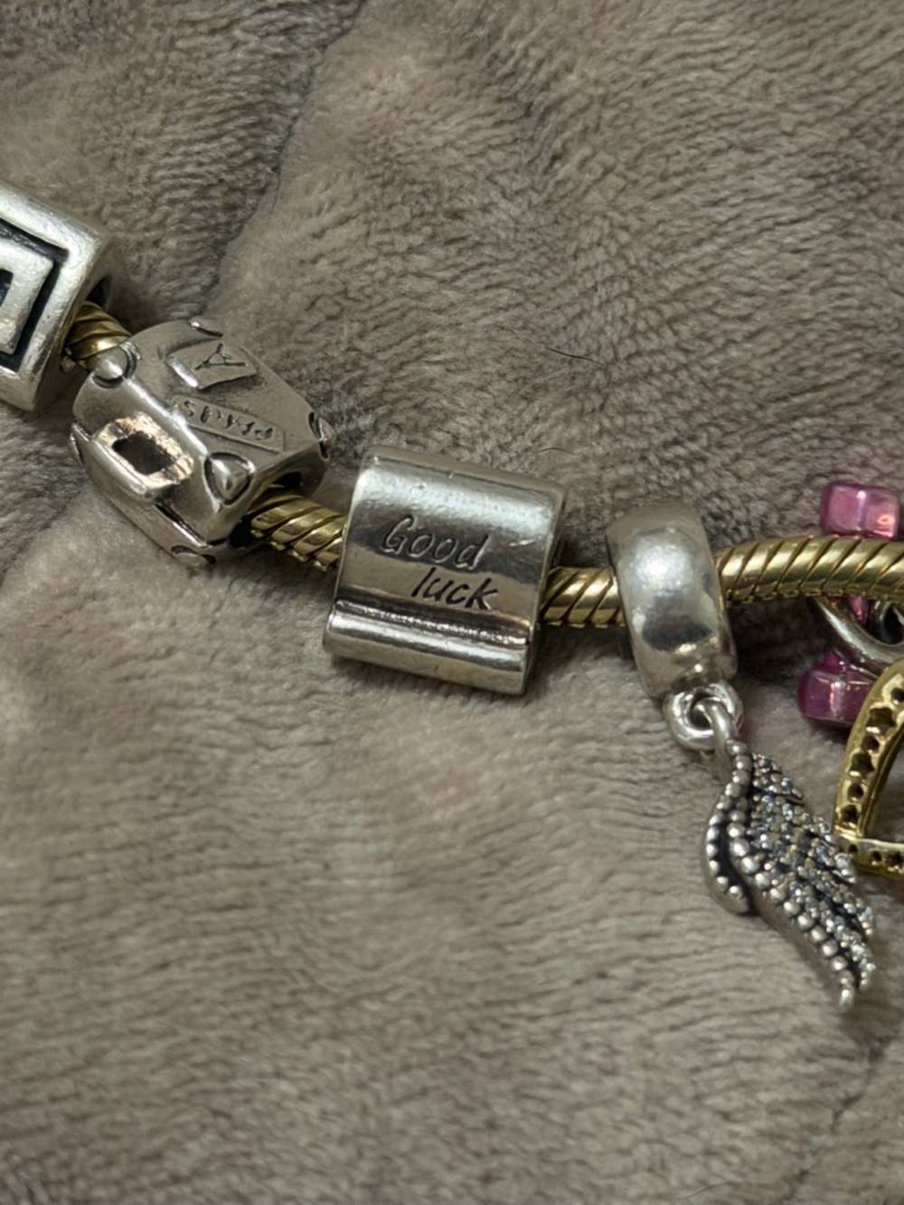 Pandora Good Luck Scroll Charm